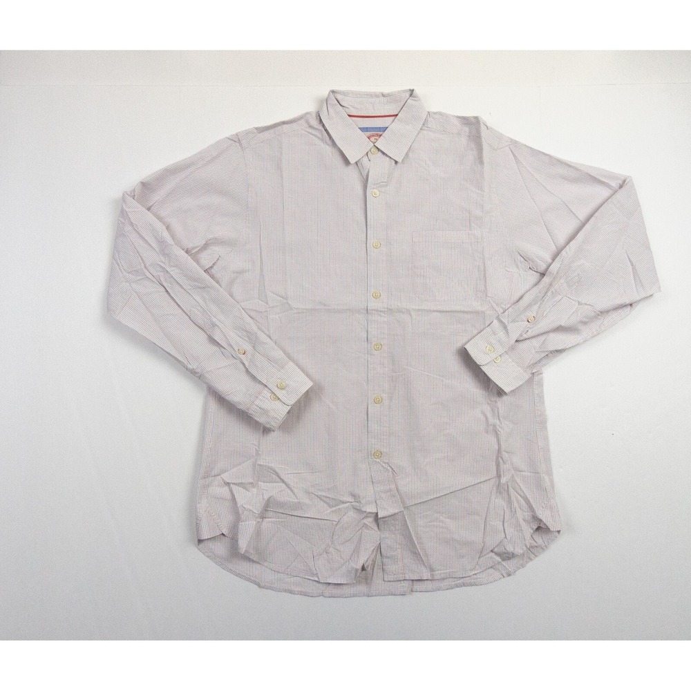 Brooks Brothers Shirt Mens Medium Button Up Slim Fit Lightweight Long Sleeve